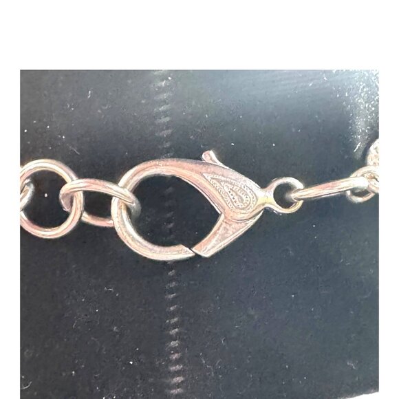 Estate Signed J Jansen Designs Brutalist Silver Plated Statement Necklace Modern - Picture 10 of 14